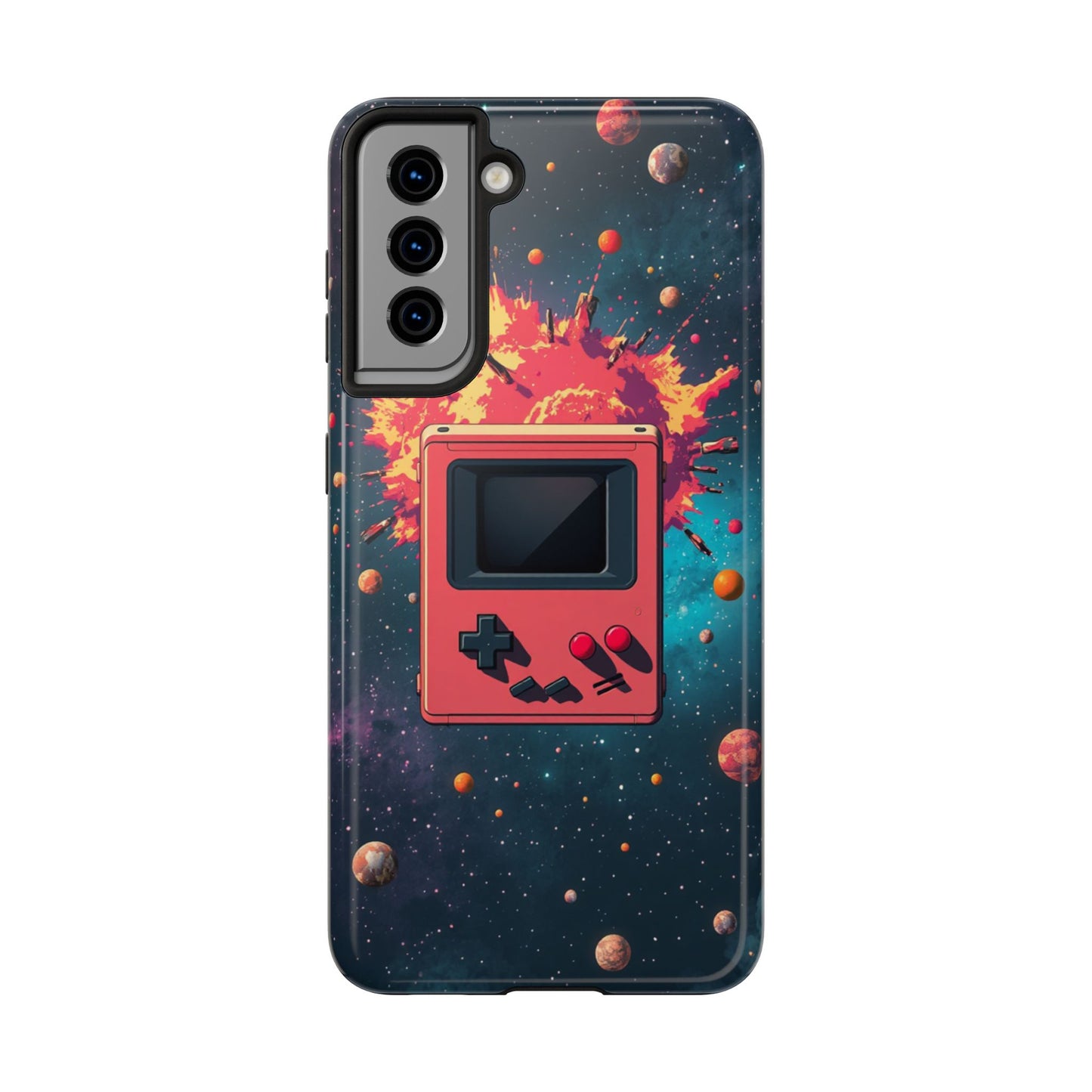 Retro Gaming Tough Phone Case - Space Adventure Design