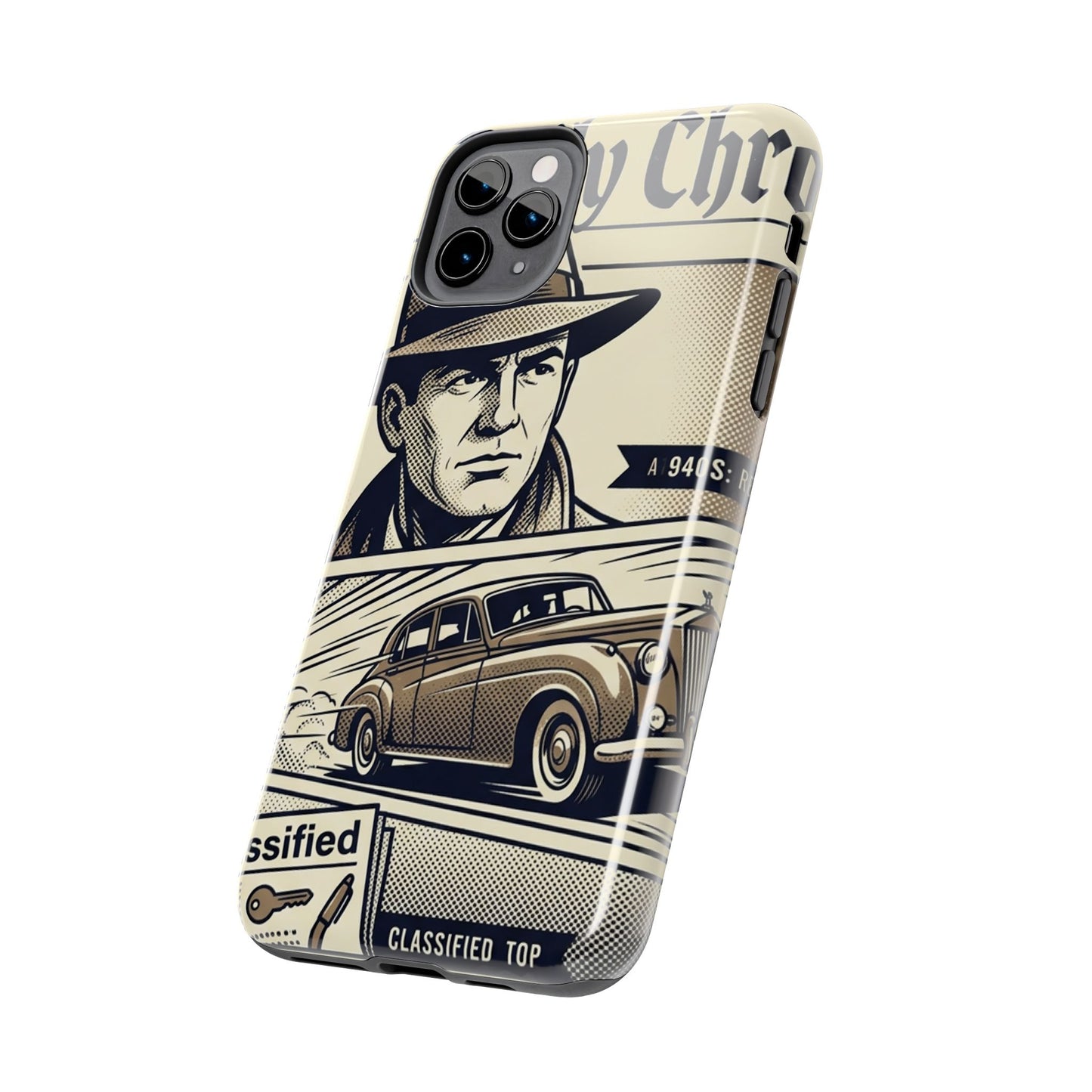 Old Newspaper Tough Phone Case