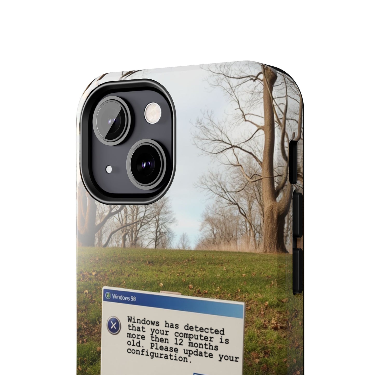 Durable Phone Case with Windows 98 Error Message Design - Perfect Gift for Tech Lovers