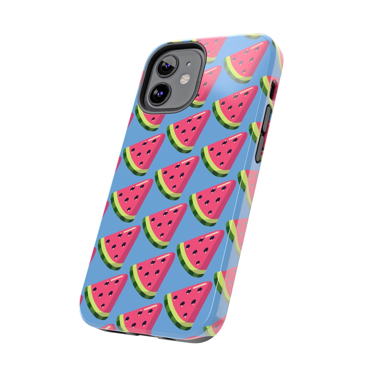 Watermelon Fun Tough Phone Case - Summer Vibes, Blue - for iPhone