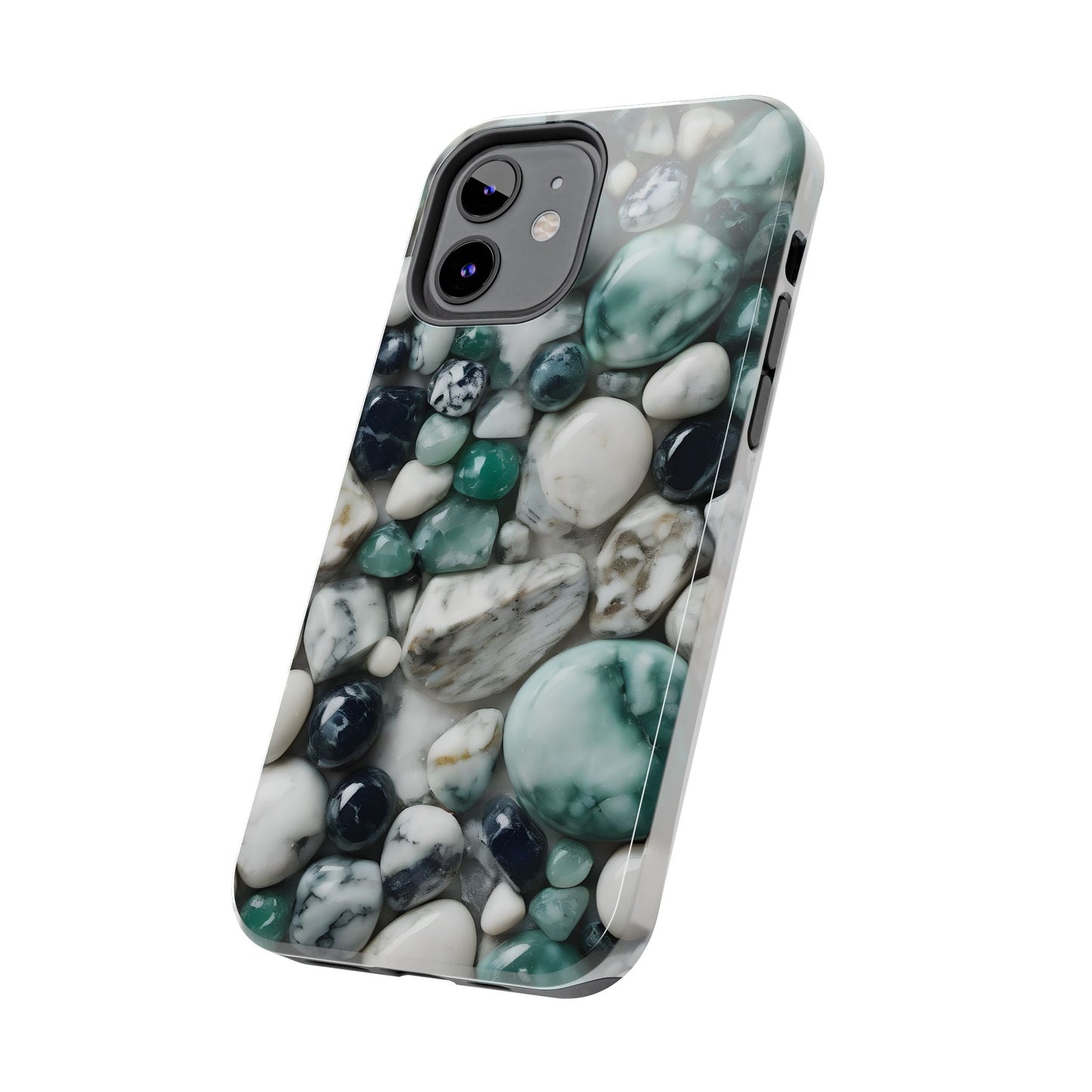 Small Rocks Pattern Tough Phone Case - Stylish & Durable Protection - for iPhone