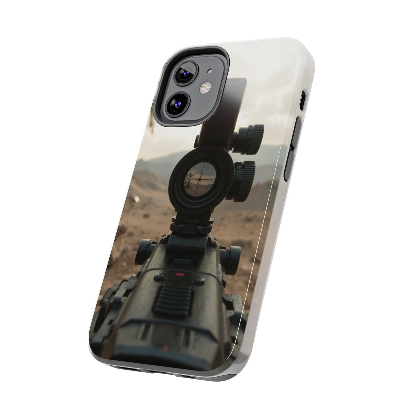 Tough Phone Case with Sniper Scope Design - Durable & Stylish Protection for Outdoors Enthusiasts