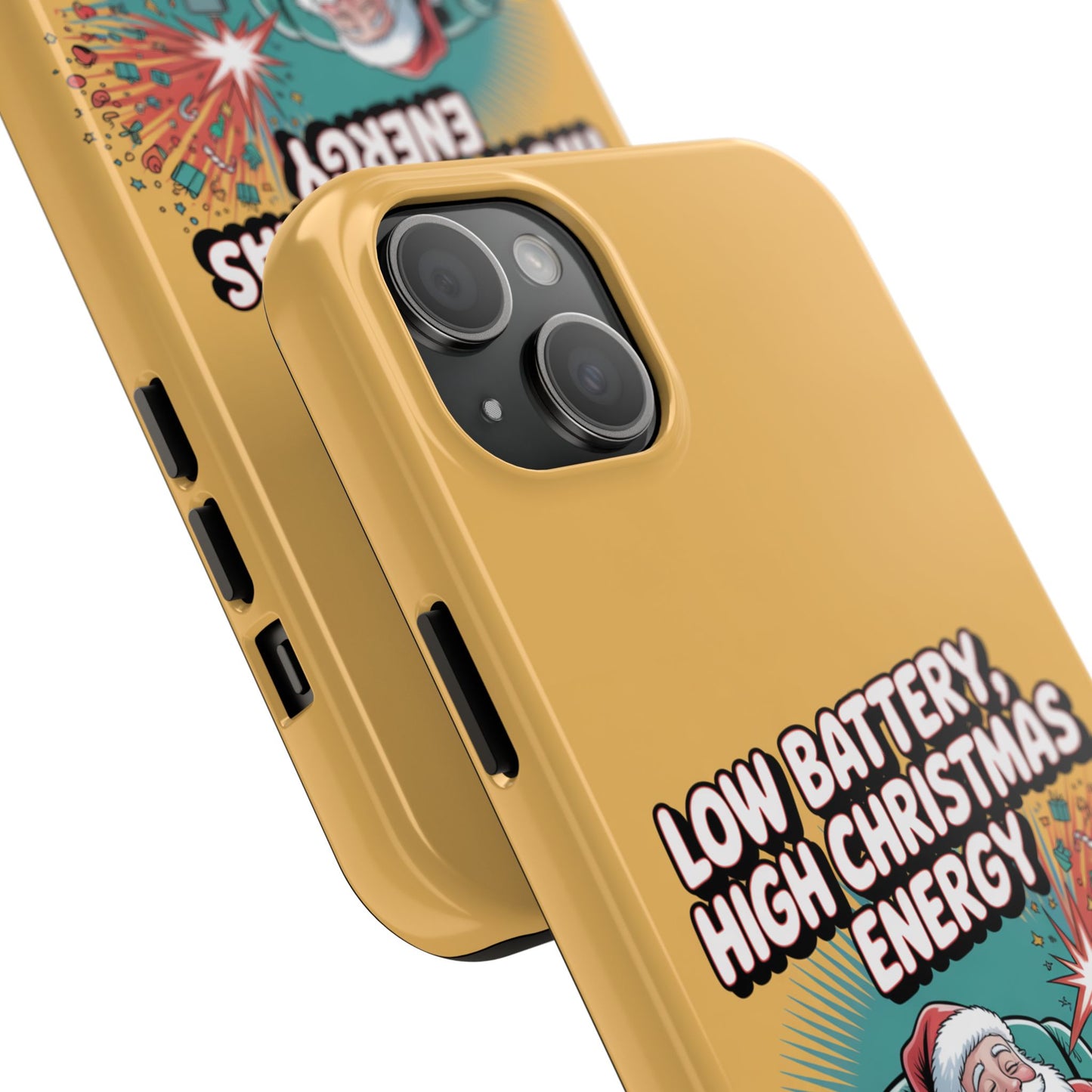 Santa Low Battery Phone Case " High Christmas Energy"