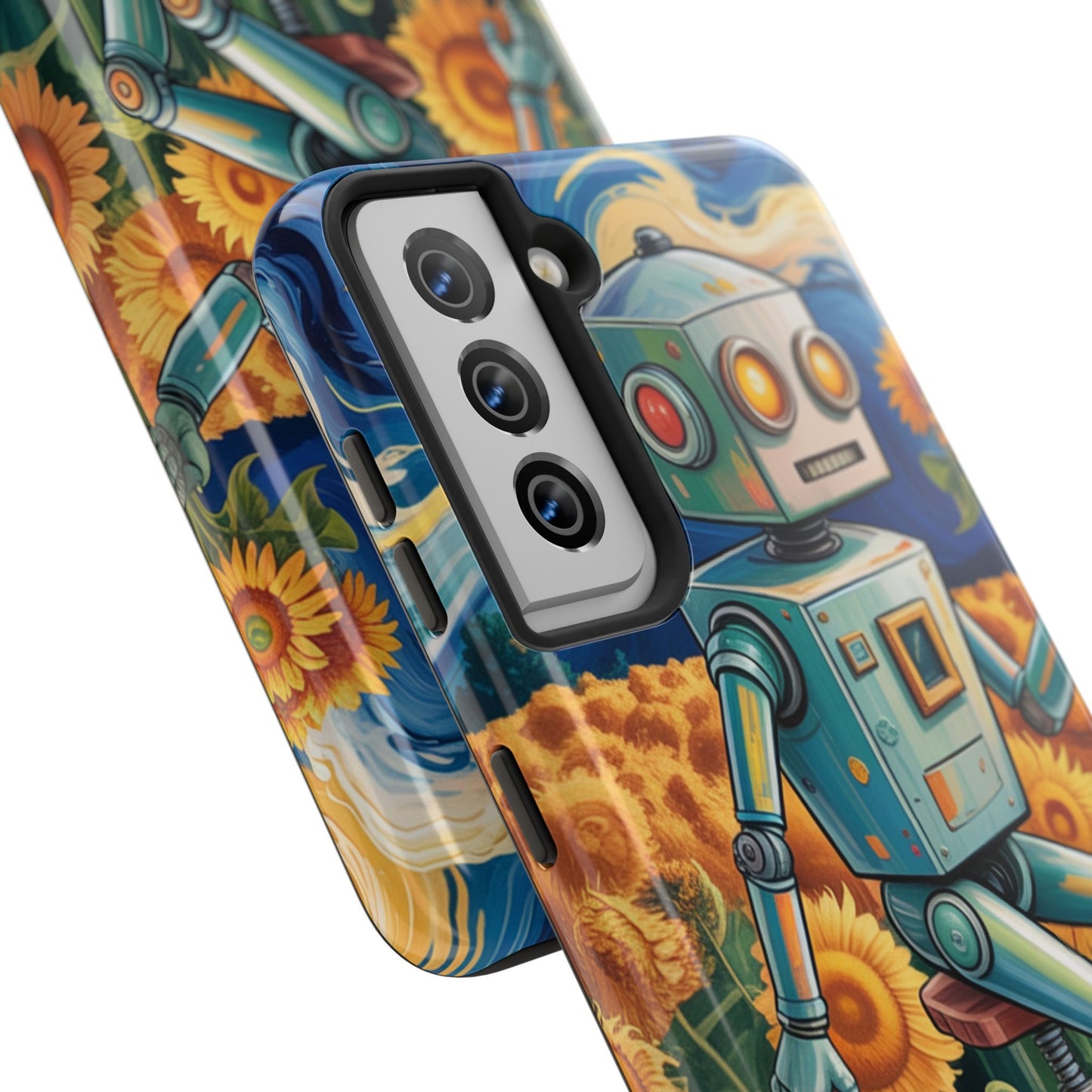 Robot Cycle Tough Phone Case - Durable & Unique Design