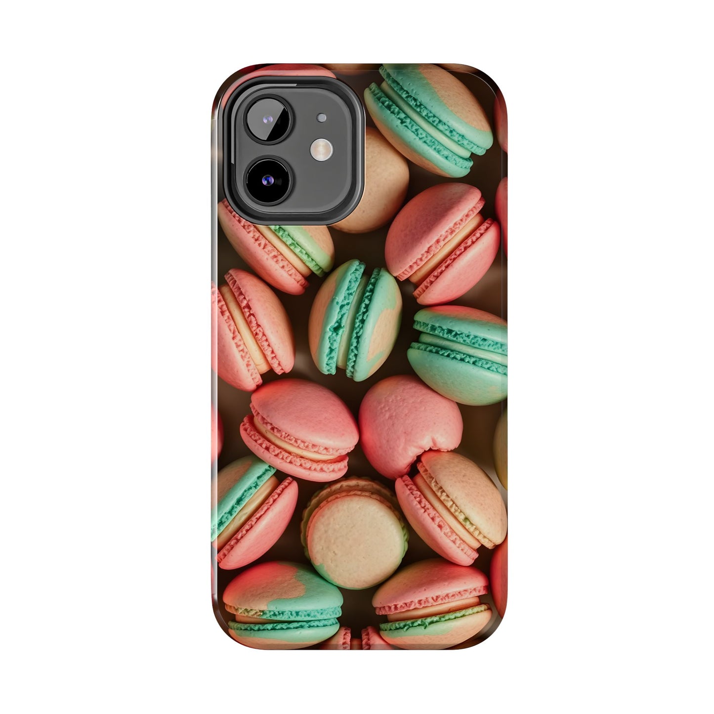 Colorful Tasty Macarons Tough Phone Case - Durable Protection with Sweet Aesthetic - for iPhone