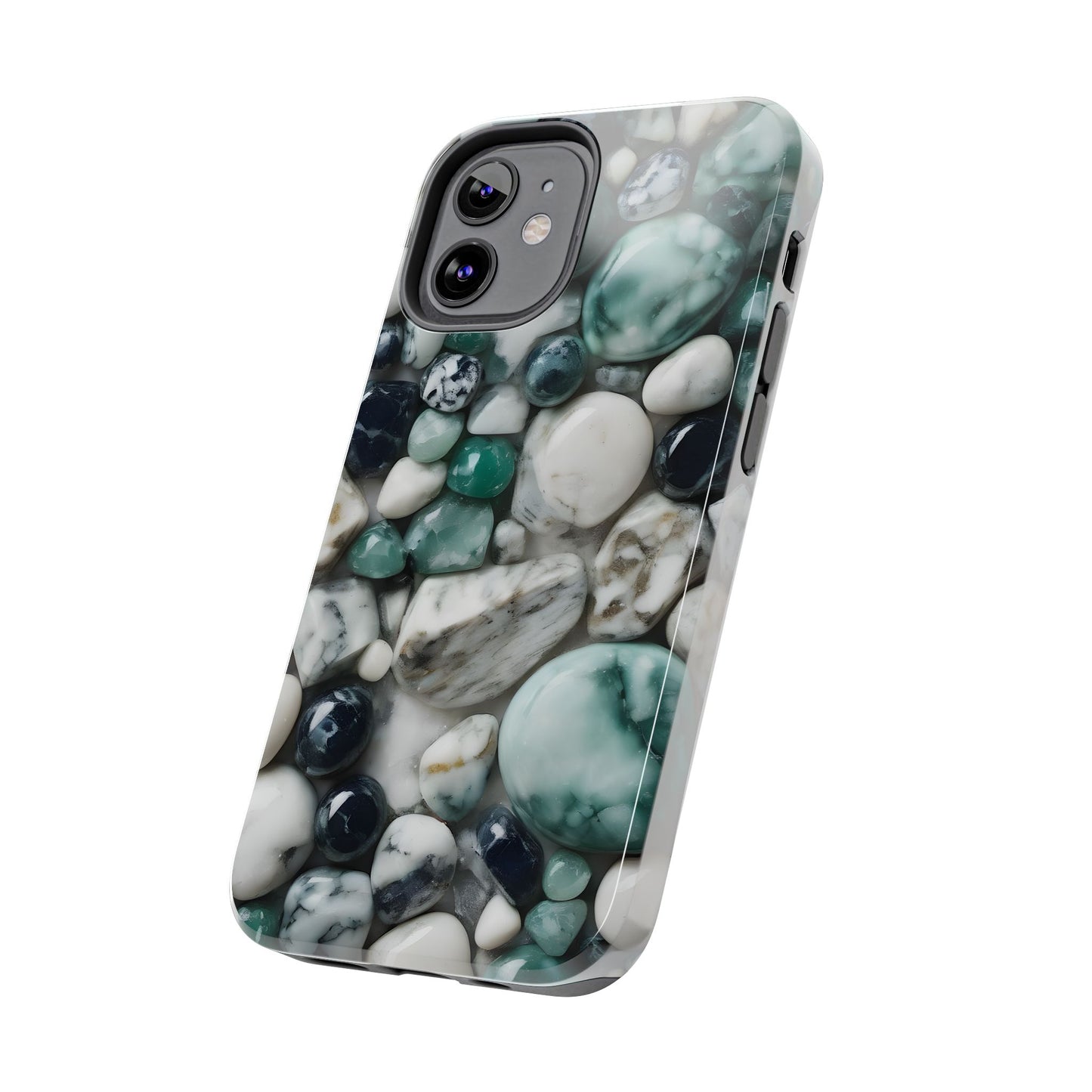 Small Rocks Pattern Tough Phone Case - Stylish & Durable Protection - for iPhone