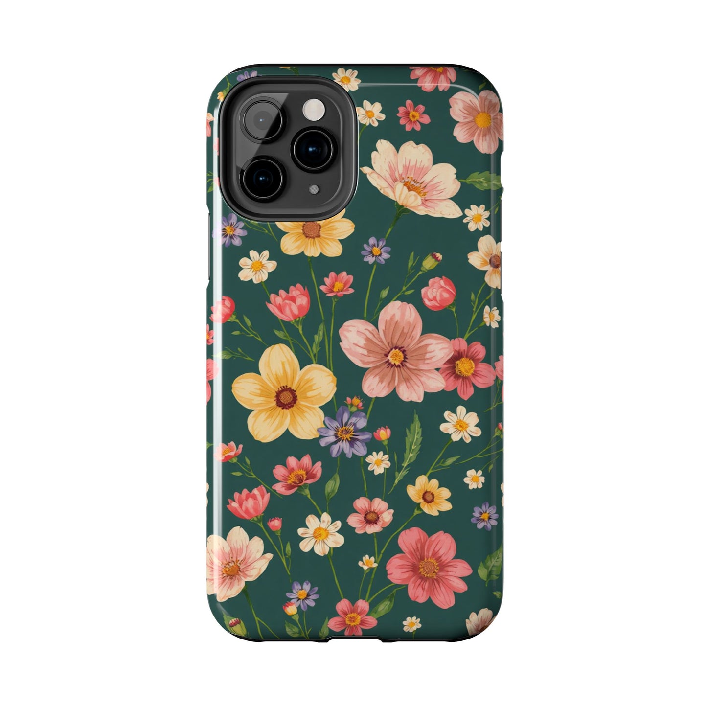 Vintage Spring Flowers Tough Phone Case - Durable Protection for iPhone