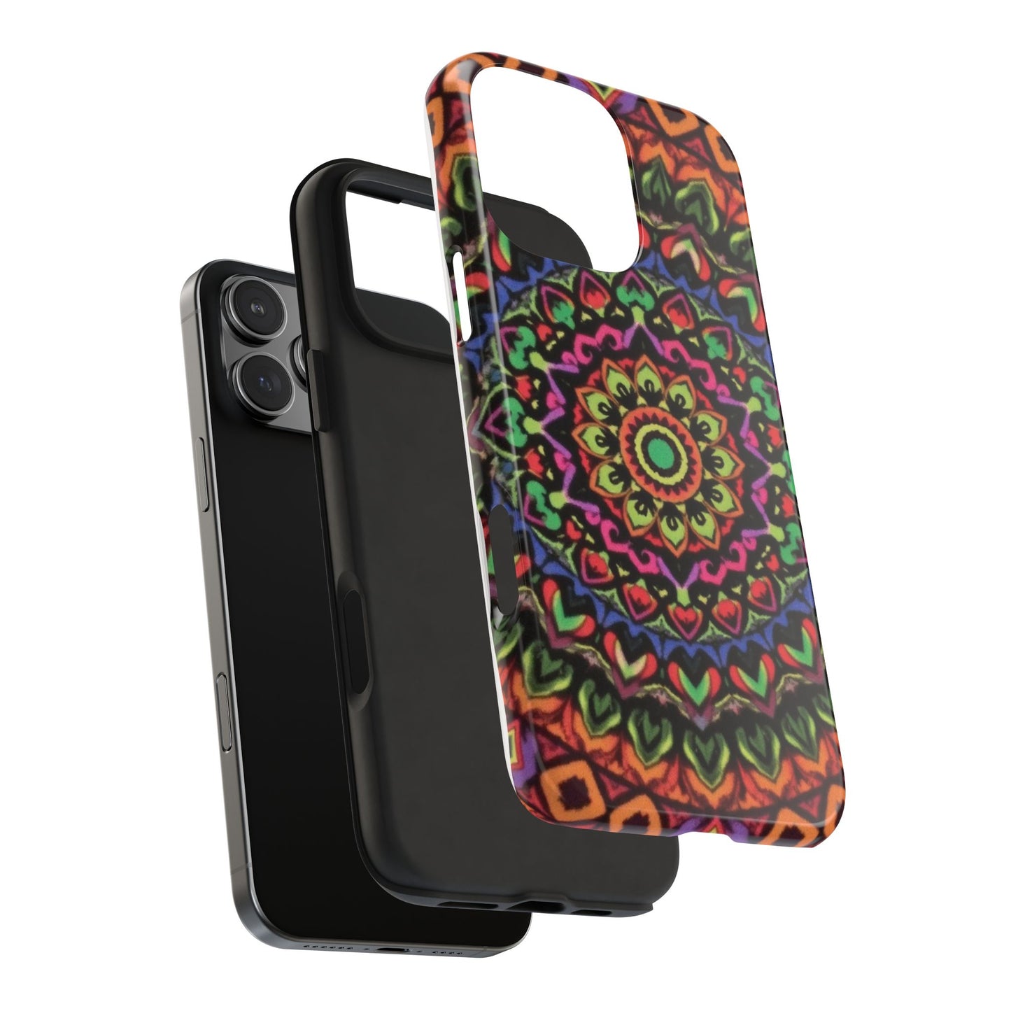 Colorful Mandala Tough Phone Case - Vibrant Designs for Trendy Protection - for iPhone
