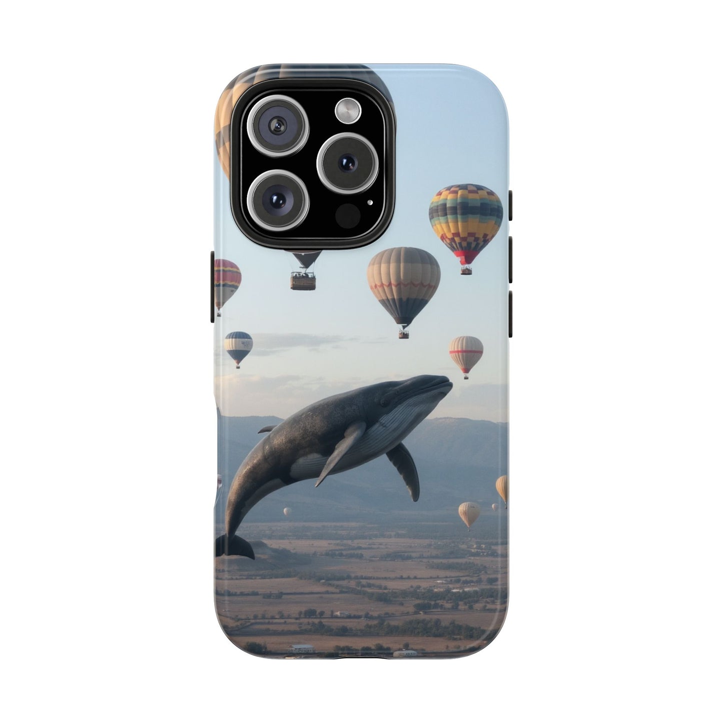 Whale Hot Air Balloon Tough Phone Case - Adventure & Nature Lovers
