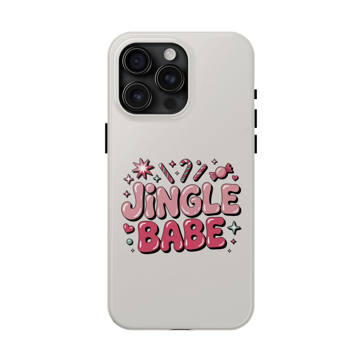 Jingle Babe Tough Phone Case - Festive Holiday Protection for Your iPhone