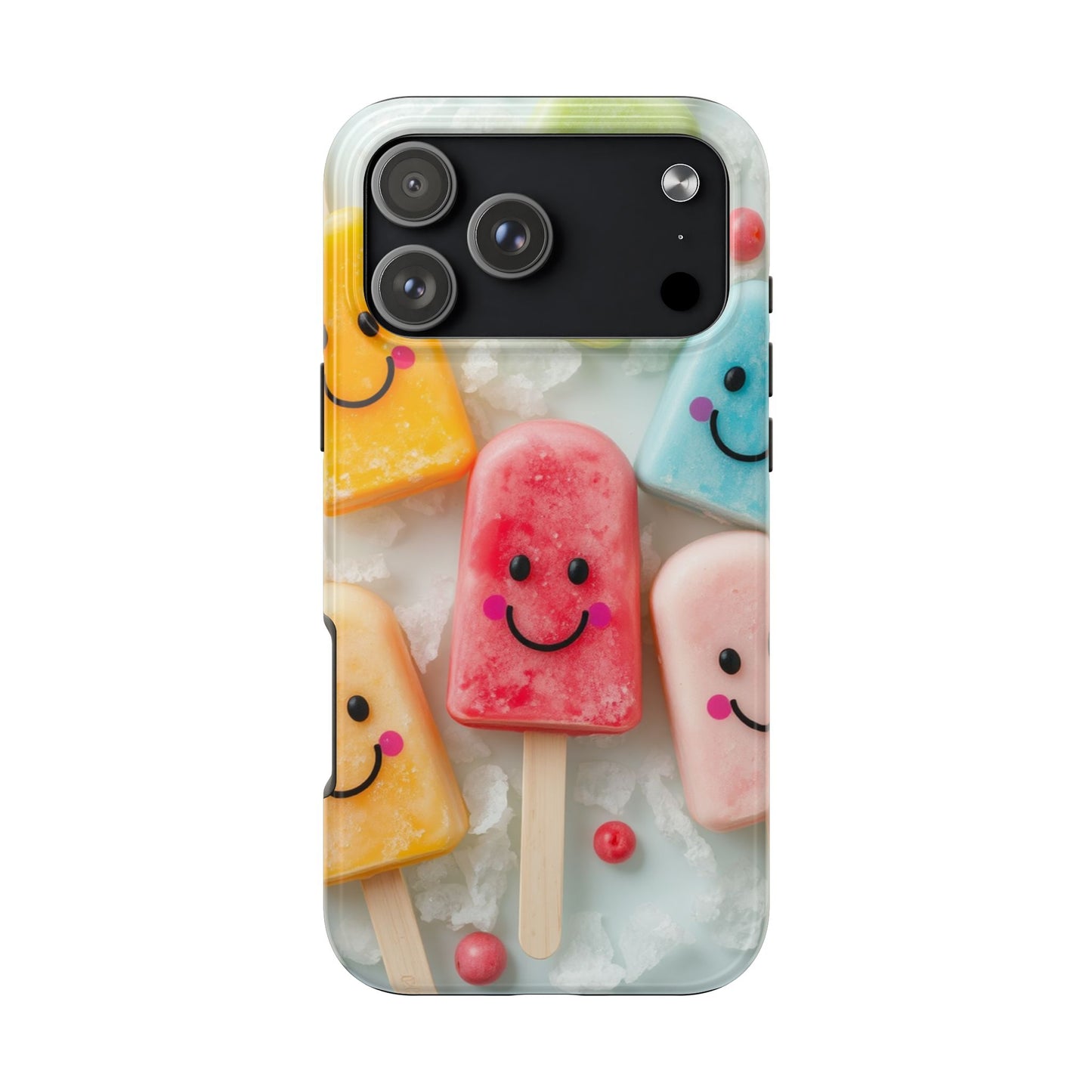 Cute Smile Popsicle Tough Phone Case - Fun Protection for Your Device