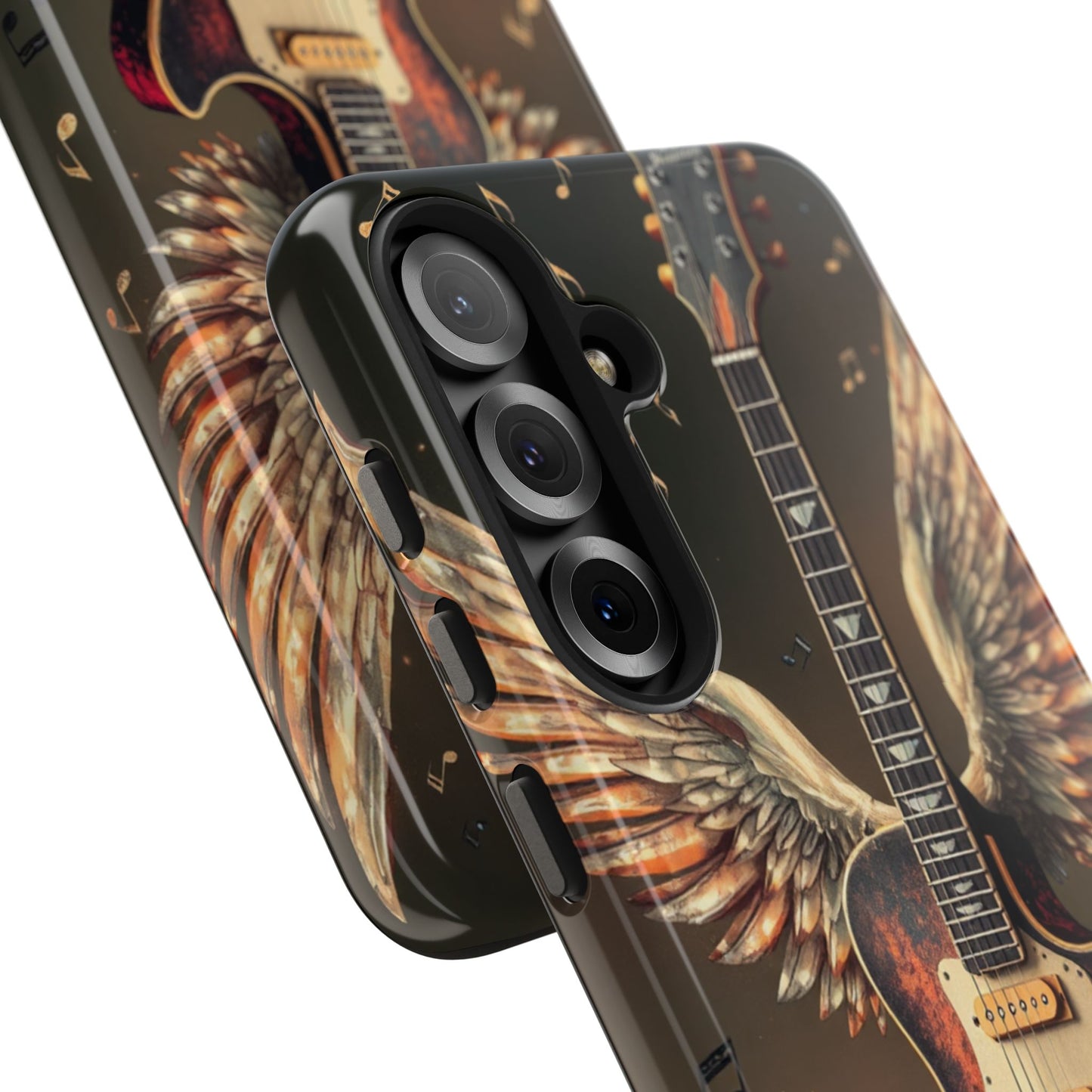 Inspirational Guitar Wing Phone Case - Tough Protection for Music Lovers