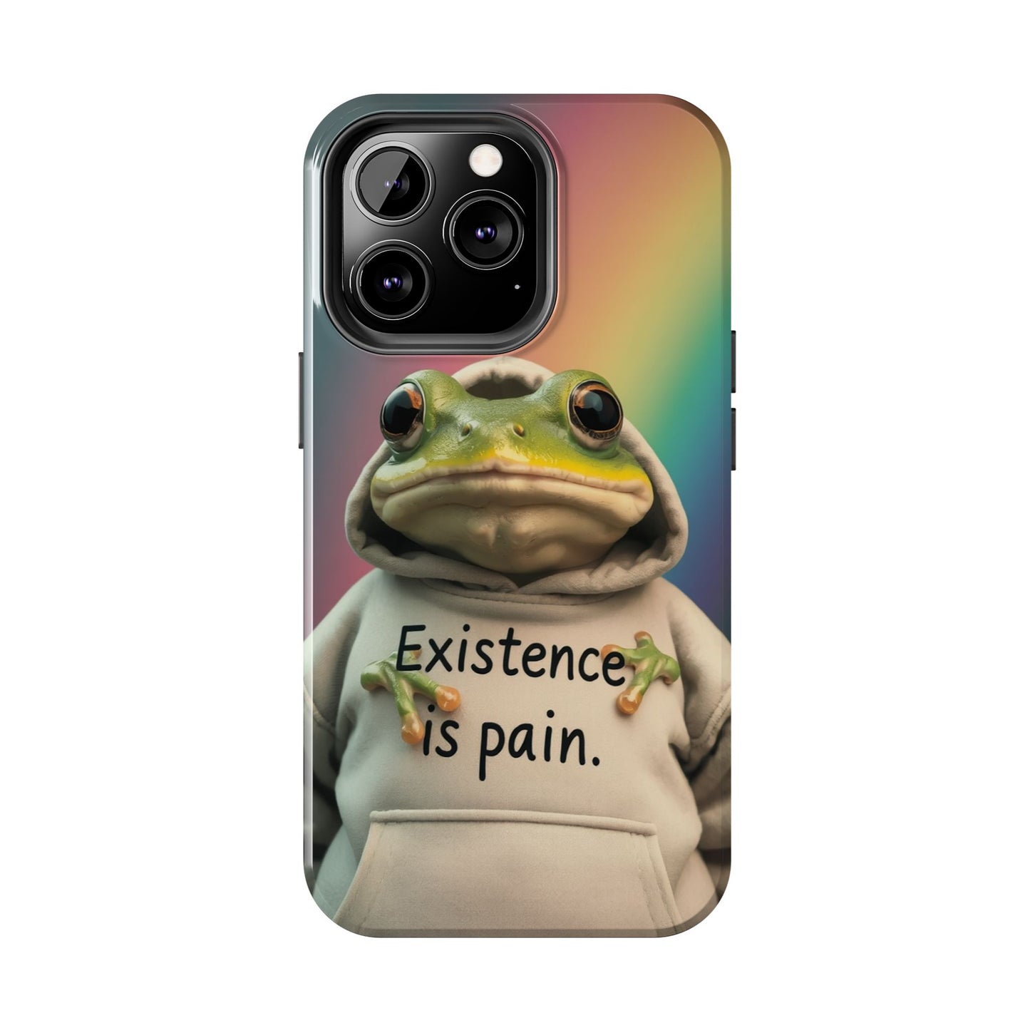 Existence is Pain Frog Phone Case - Tough & Stylish