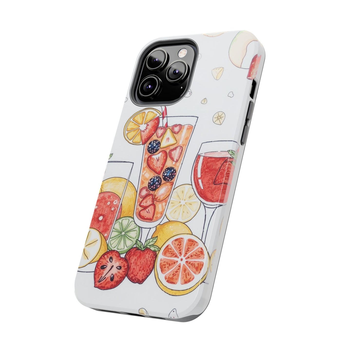 Colorful Fruit Cocktail Tough Phone Case - Perfect for Summer Vibes