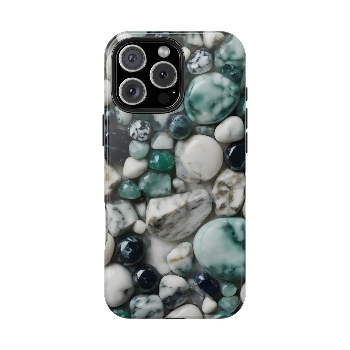 Small Rocks Pattern Tough Phone Case - Stylish & Durable Protection - for iPhone
