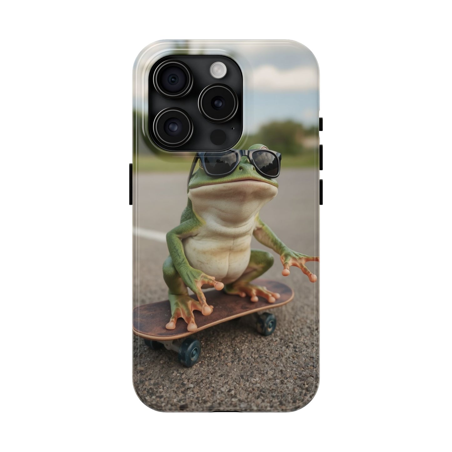 Cool Frog Skateboard Phone Case - Tough and Stylish Protection
