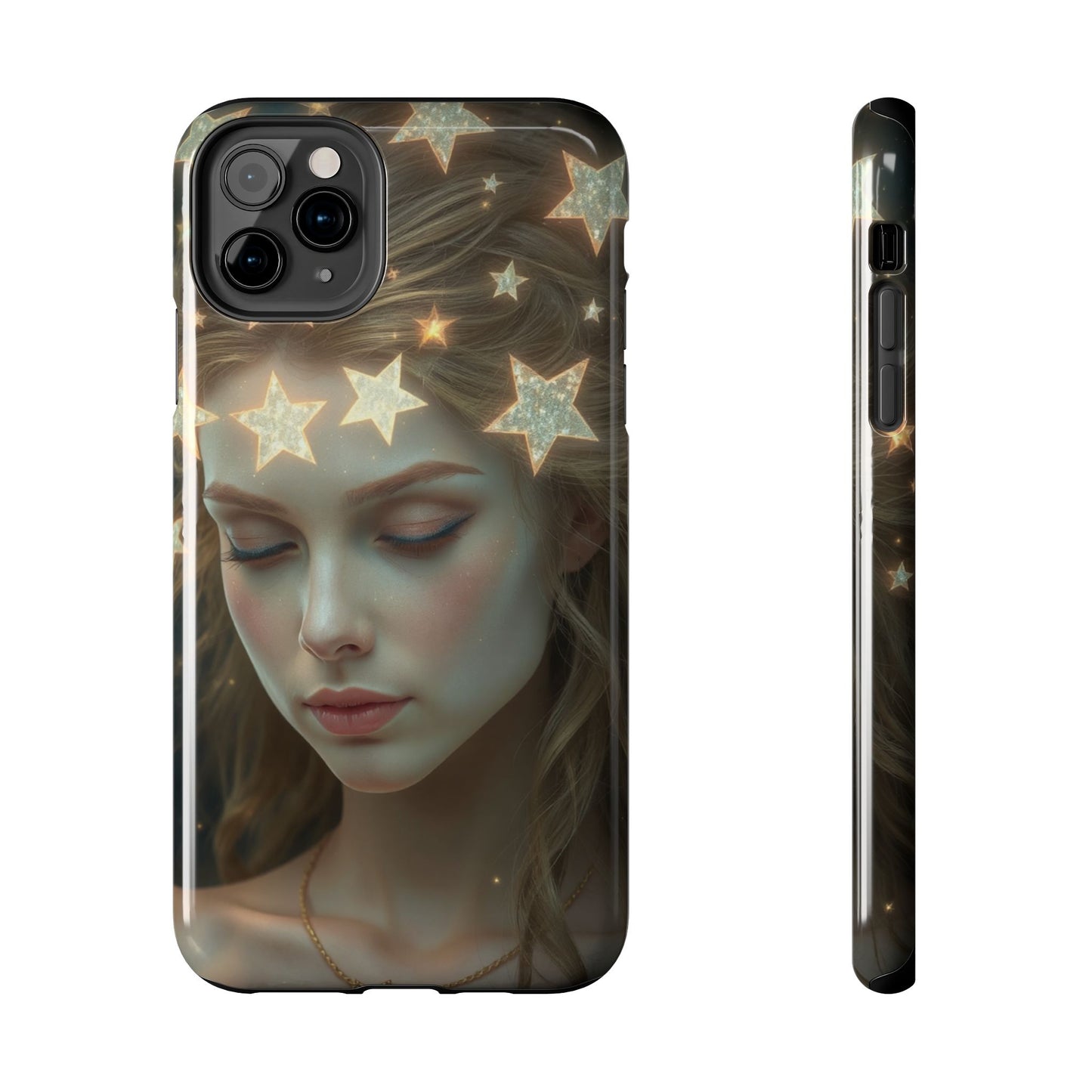 Celestial Dream Tough Phone Case - Artistic Starry Design for Style Enthusiasts