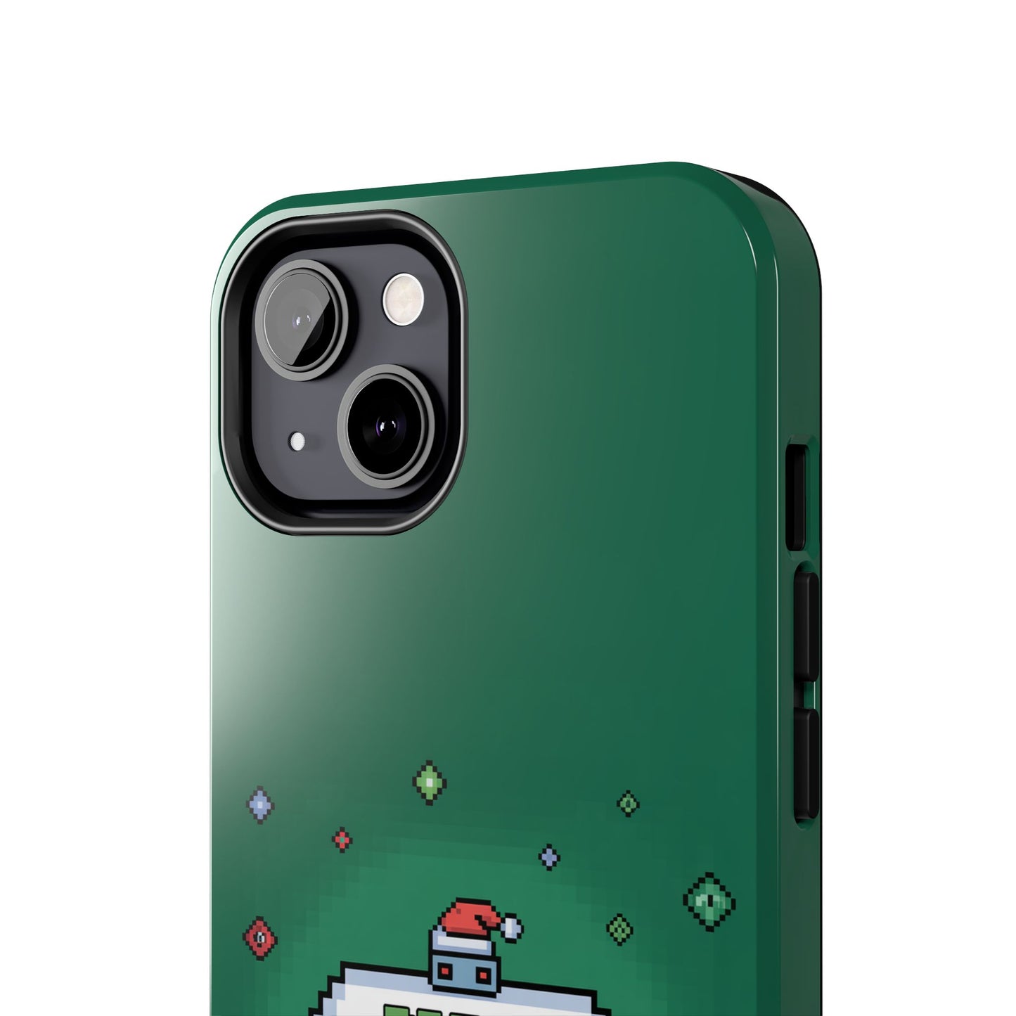 Christmas Pixel Gaming Phone Case - Press Start for Christmas Design