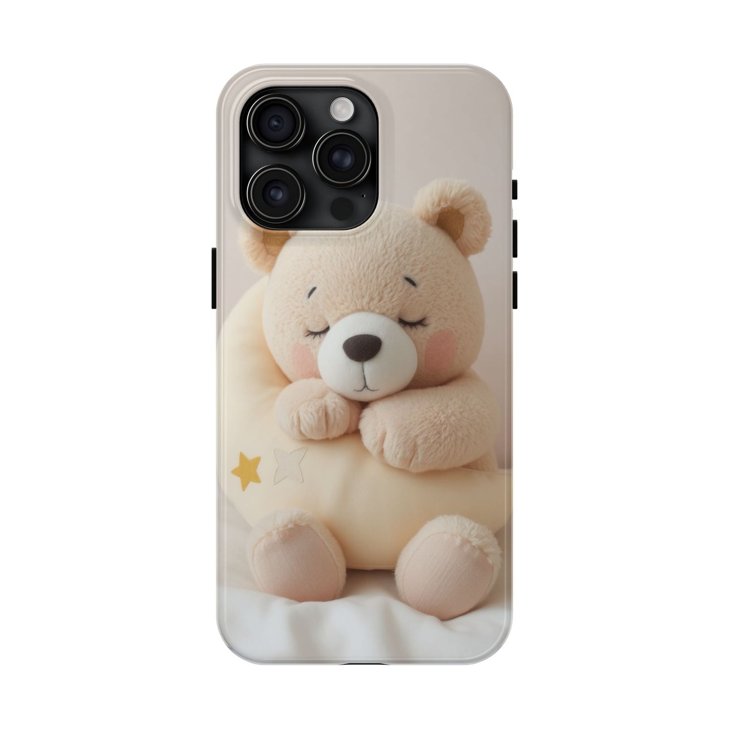 Cute Bear Tough Phone Case - Adorable Baby Animal Design for Kids & Adults