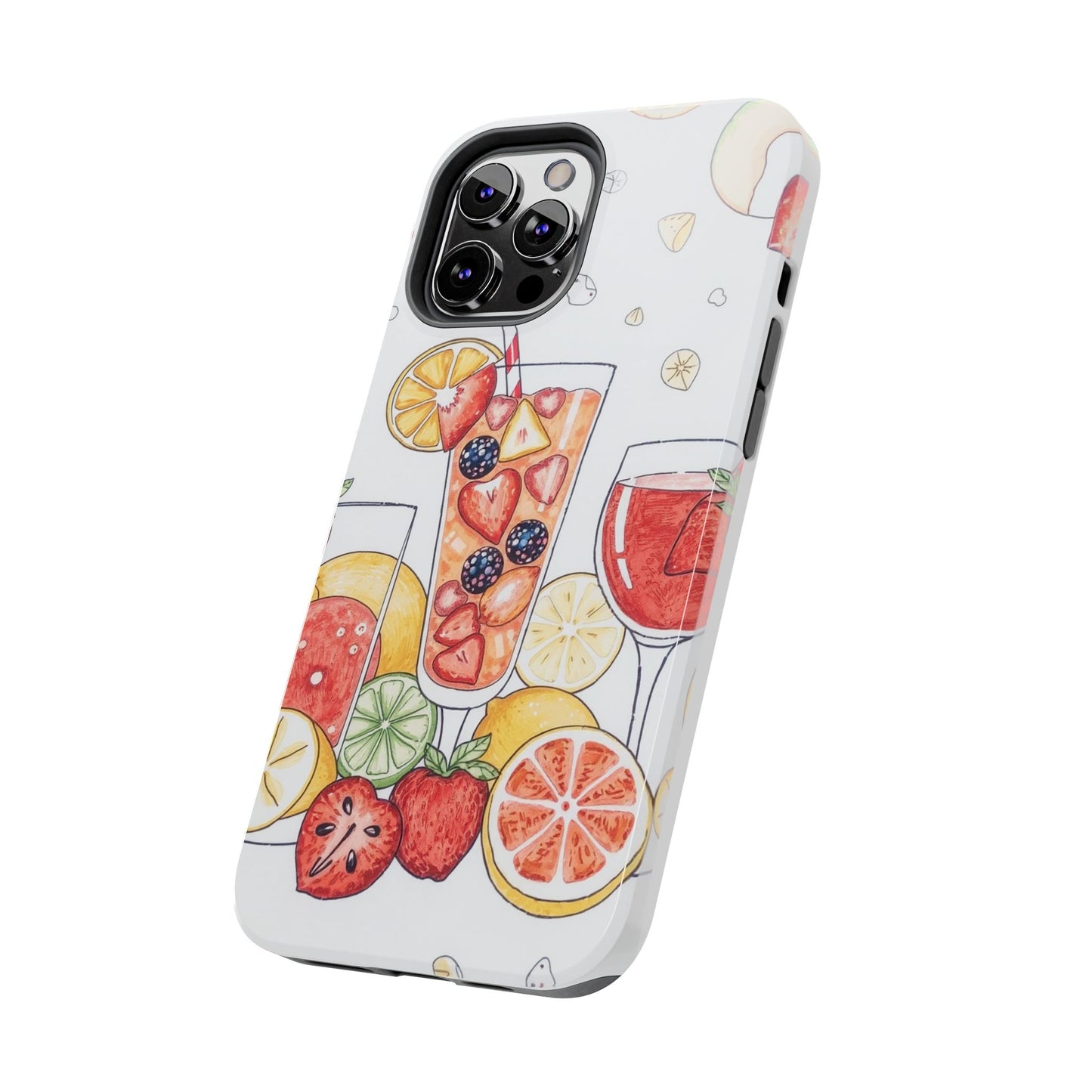 Colorful Fruit Cocktail Tough Phone Case - Perfect for Summer Vibes