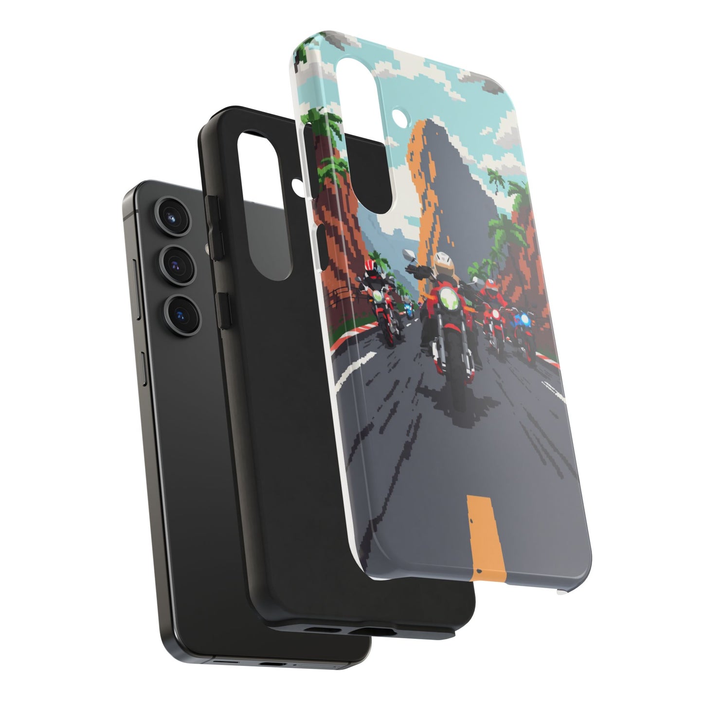 Retro Biker Tough Phone Case - Perfect for Motorcycle Lovers