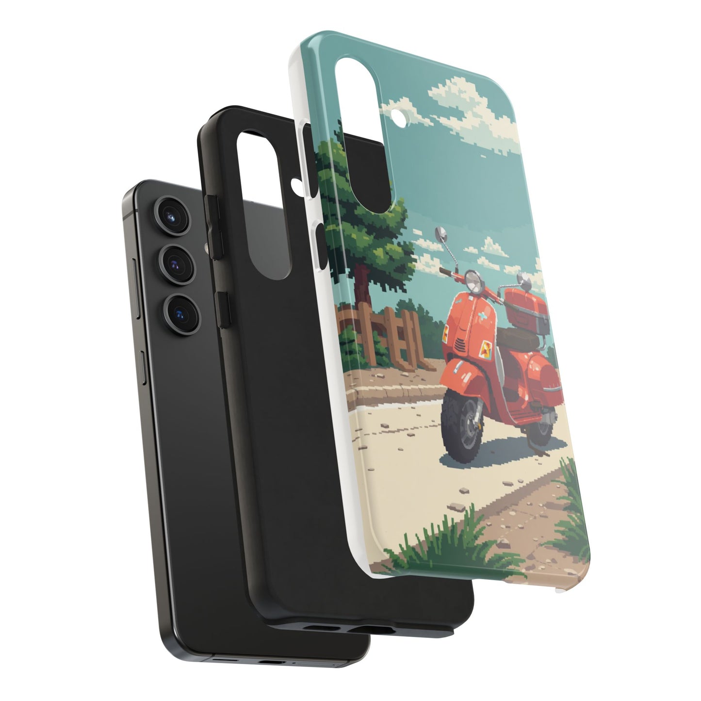 Retro Scooter Phone Case - Tough & Stylish Protection