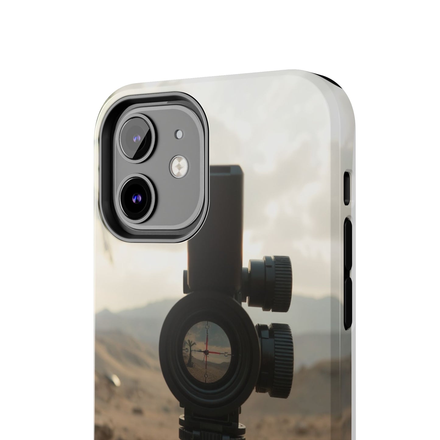 Tough Phone Case with Sniper Scope Design - Durable & Stylish Protection for Outdoors Enthusiasts