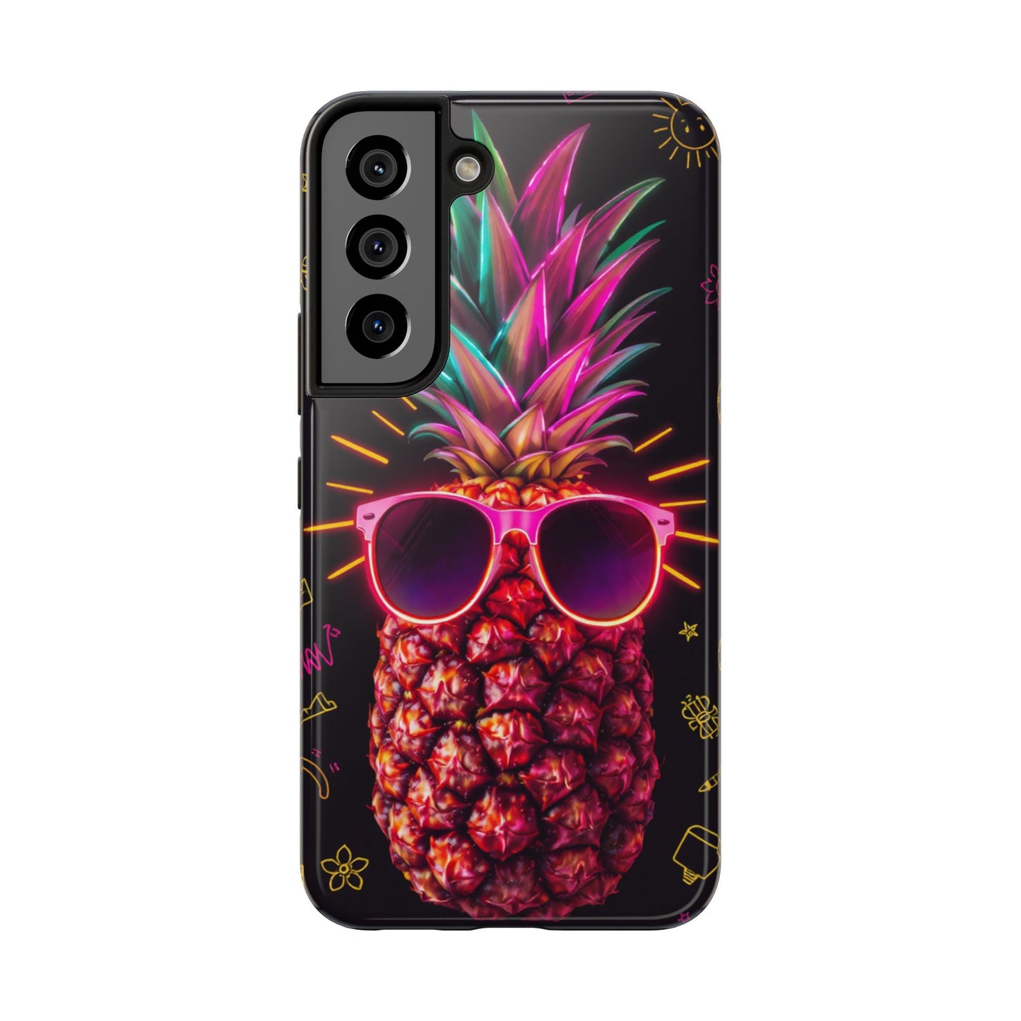Tough Pineapple Phone Case - Cool, Vibrant Design Perfect for Summer Vibes