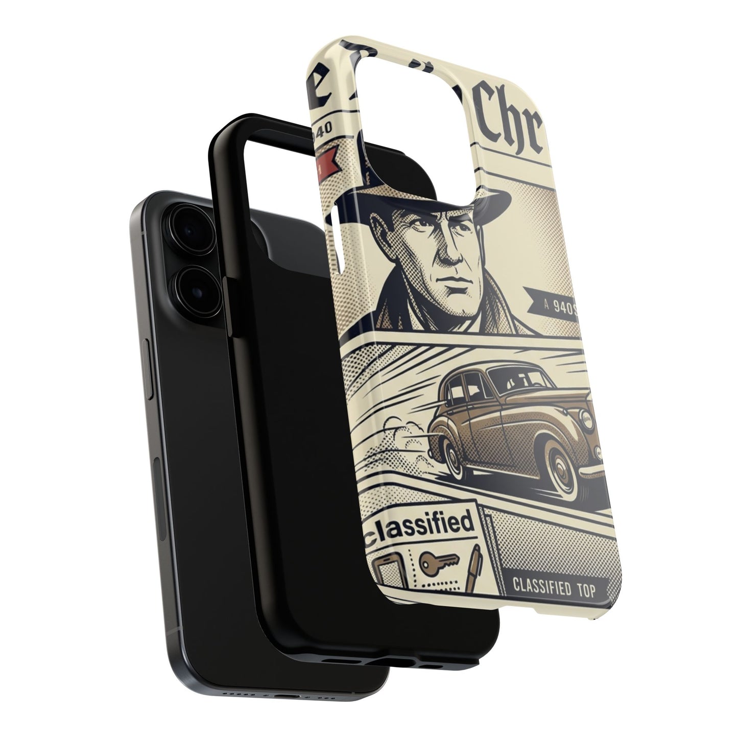 Old Newspaper Tough Phone Case