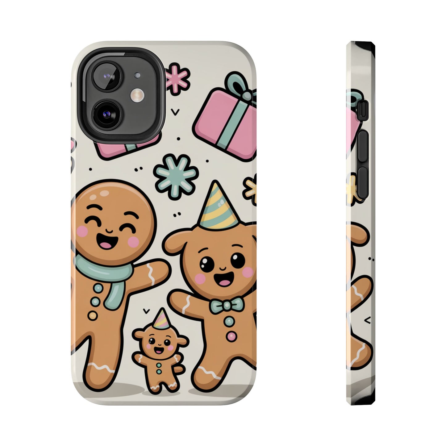 Gingerbread Family Dancing Holiday Phone Case