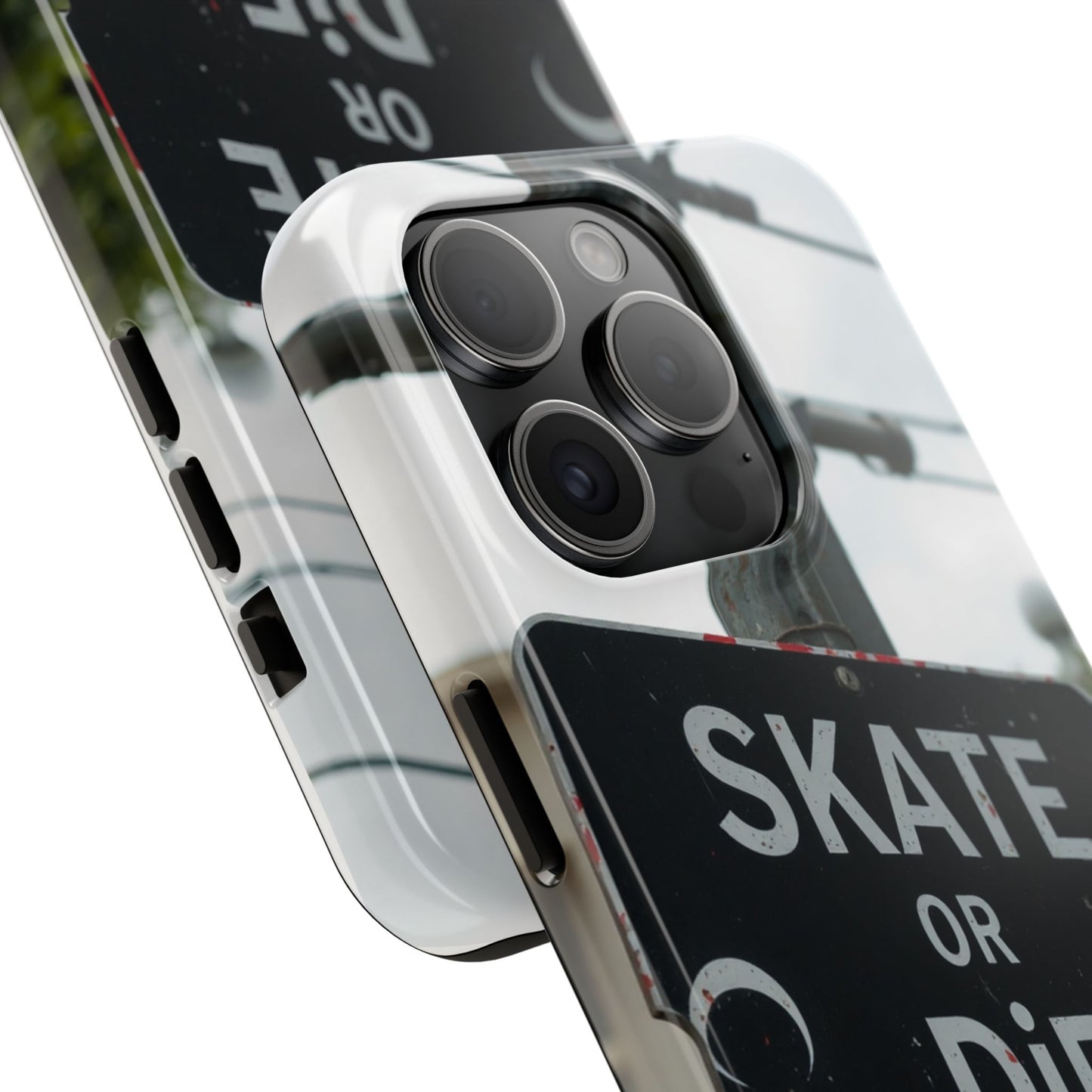 Black Sign Skate or Die Design - Tough Phone Case for iPhone