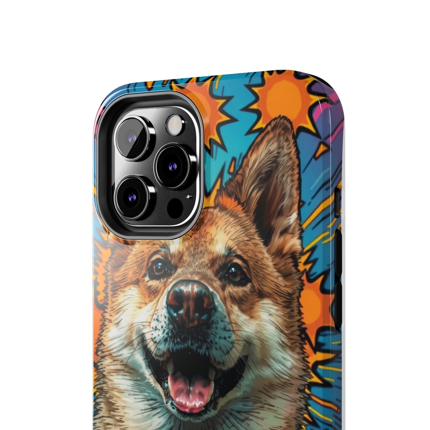 Vibrant Corgi Tough Phone Case - Fun Design for Pet Lovers