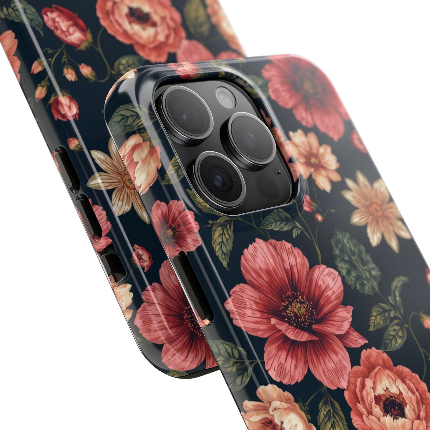 Spring Power! Floral Tough Phone Case - Durable Protection with Elegant Flower Design - for iPhone