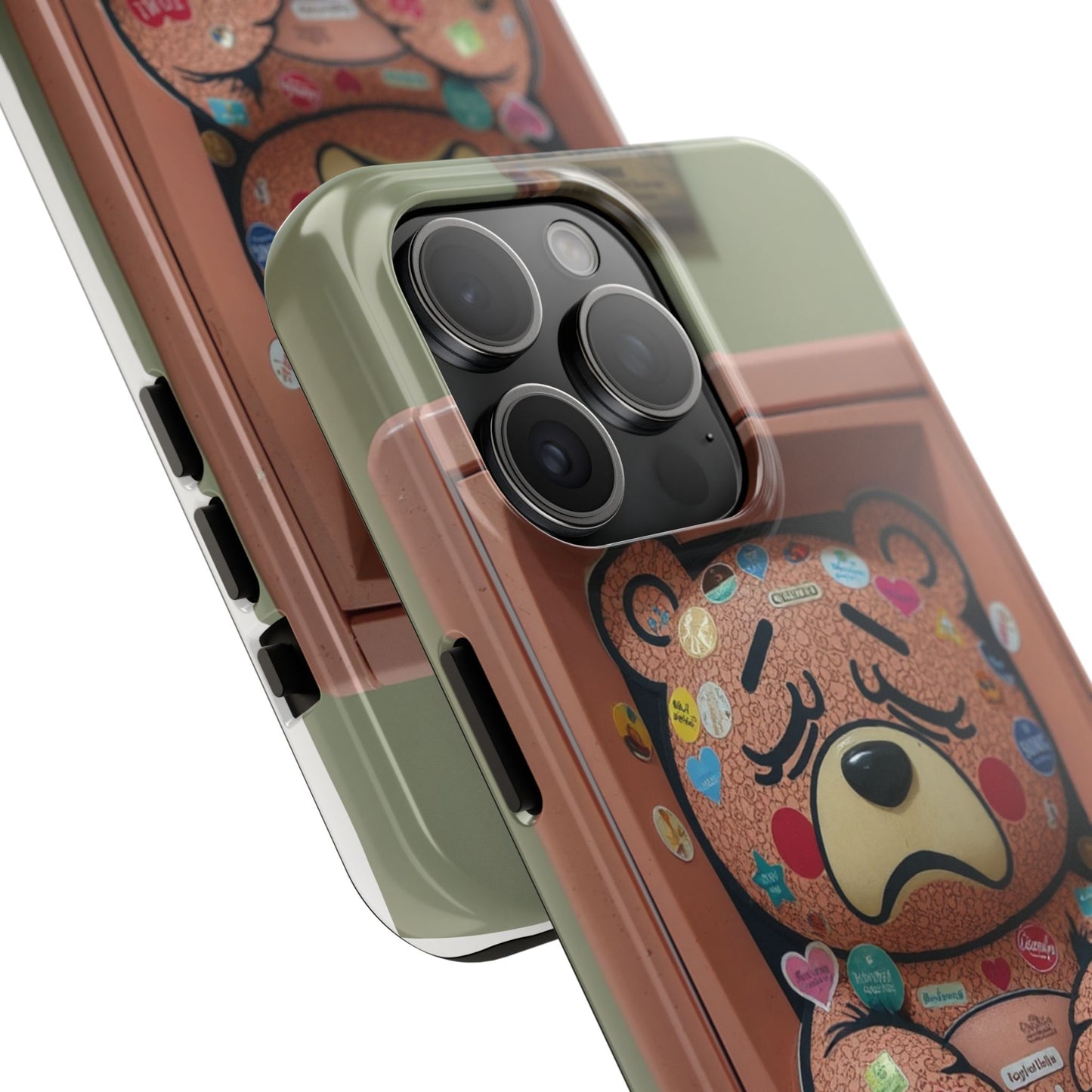 Cute Bear Tough Phone Case - Durable Protection with Fun Design