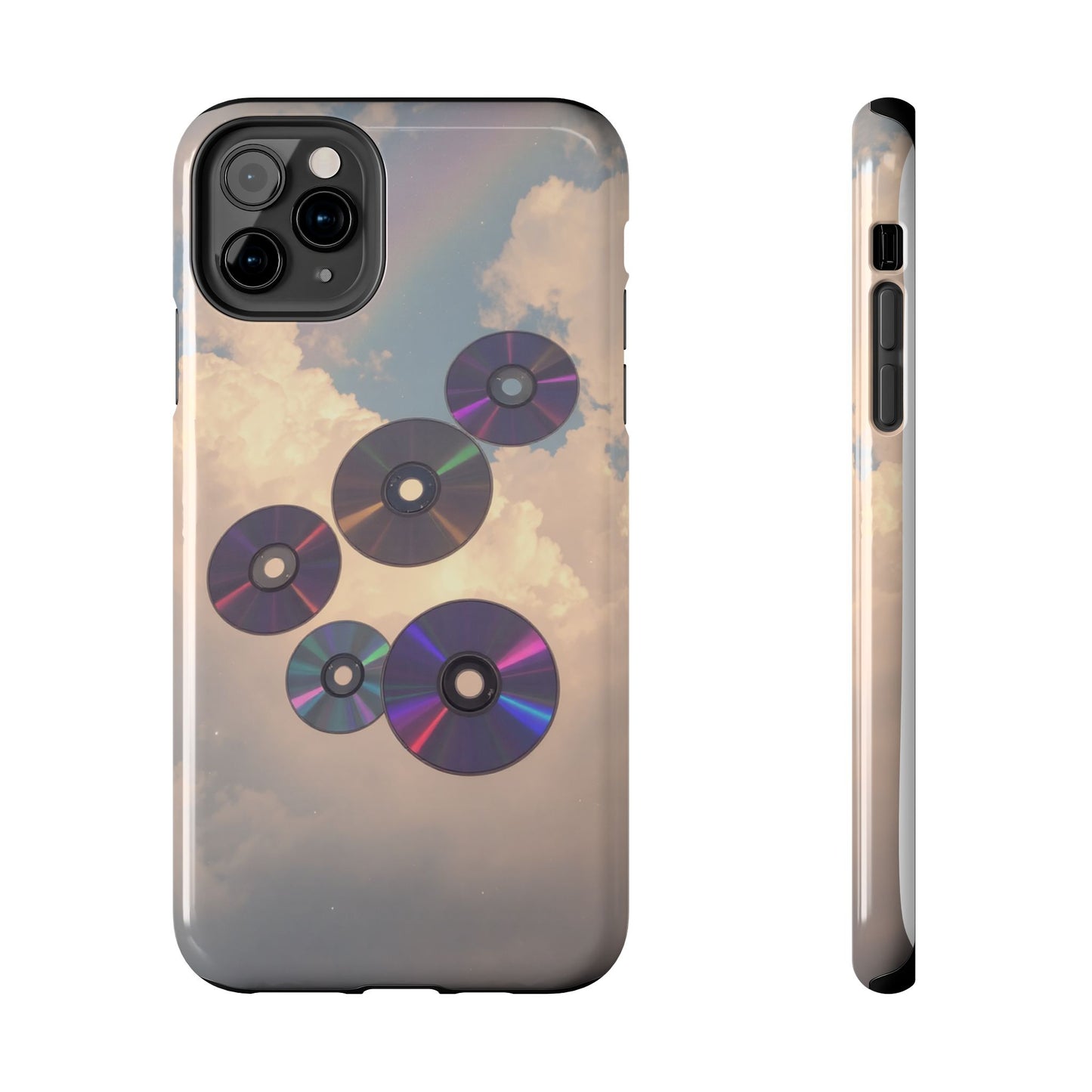 Vibrant Cloud CD Tough Phone Case - Durable and Stylish
