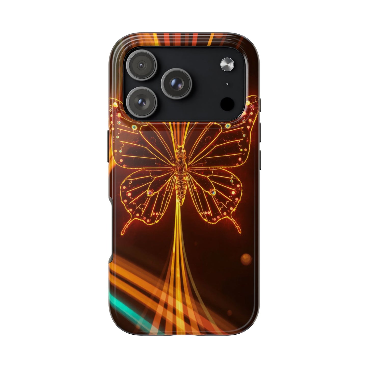 Elegant Butterfly Tough Phone Case - Stylish Protection for Nature Lovers