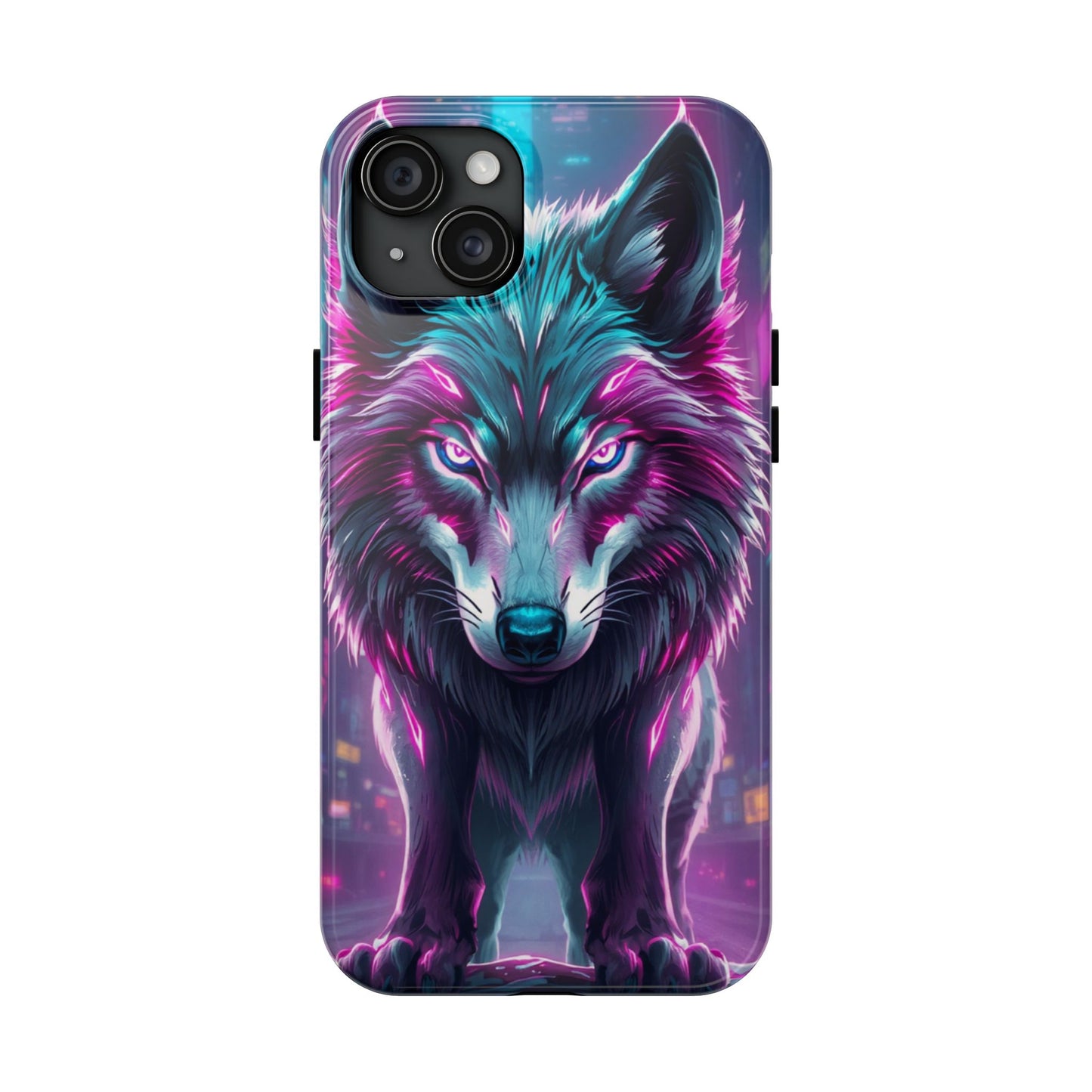 Fierce Wolf Phone Case - Tough & Vibrant Design for Animal Lovers