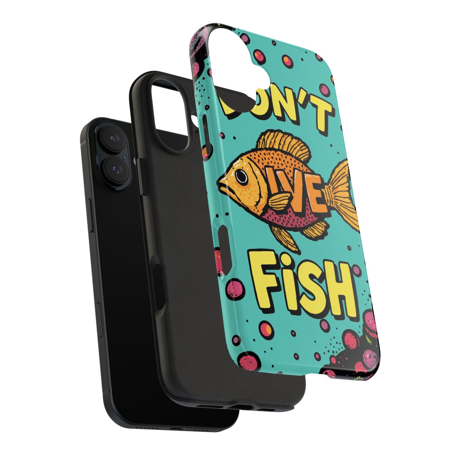 Catchy Fish-Themed Tough Phone Cases, Unique Gift for Fish Lovers, Durable Protection for Phones, Fun Aquatic Design, Ideal for Holidays
