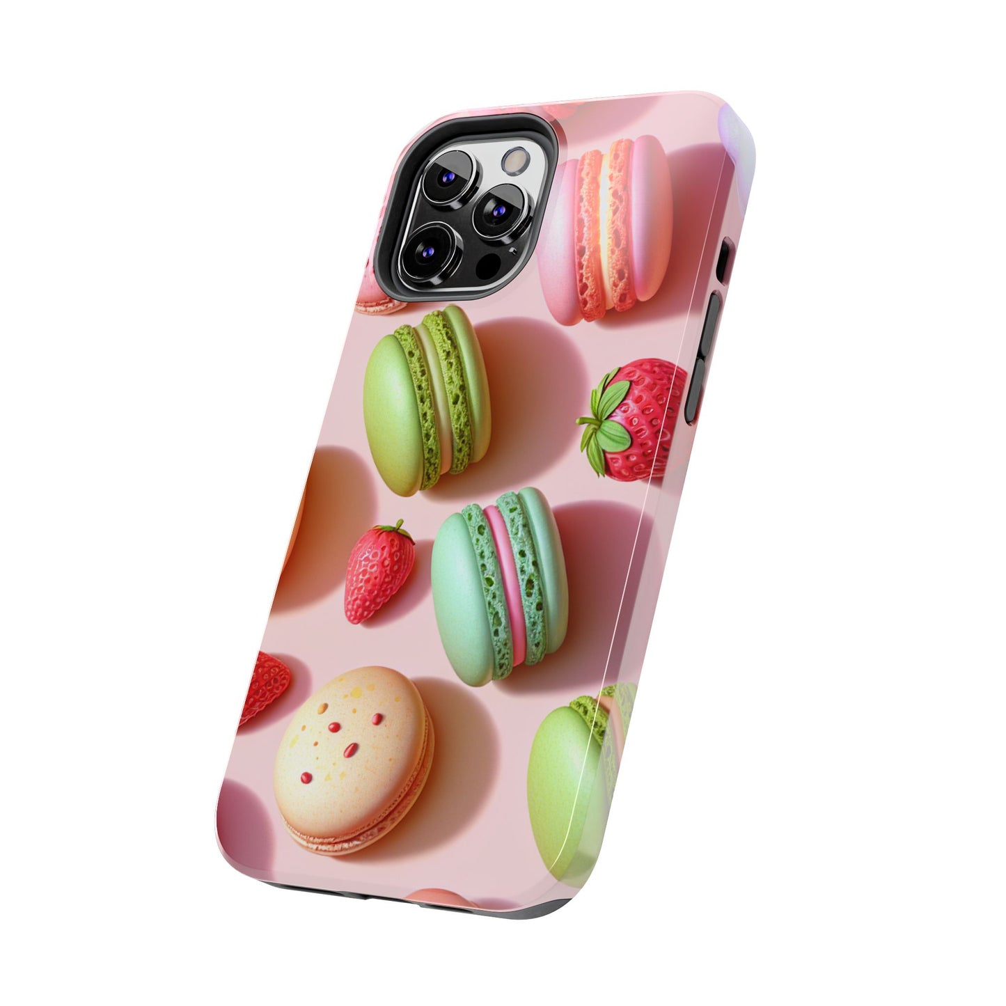 Macaron-Inspired Tough Phone Cases - Colorful Sweet Design - for iPhone