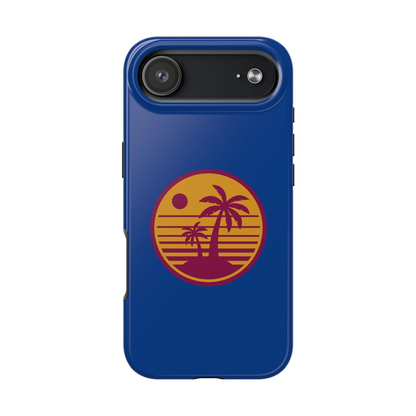 Retro Sunset Tough Phone Case - Vibrant Beach Vibes for Summer Adventures - for iPhone