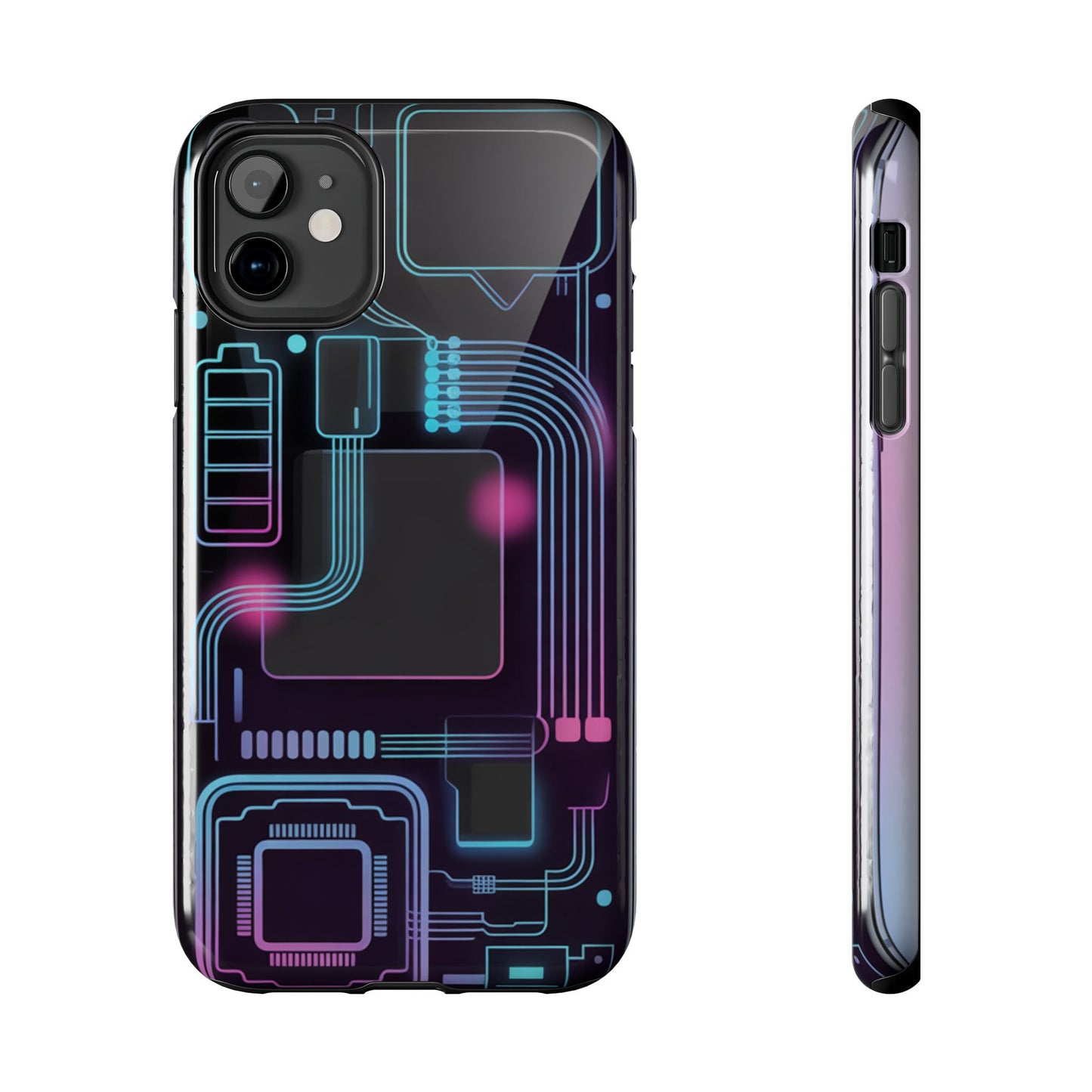 Cyberpunk Circuits Tough Phone Case