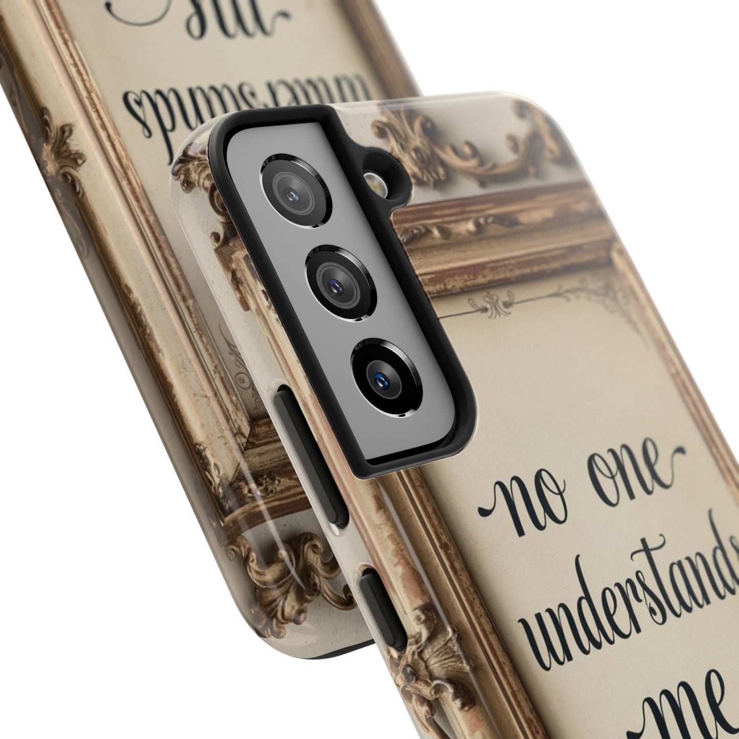 Personalized Tough Phone Case - "No One Understands Me" Design