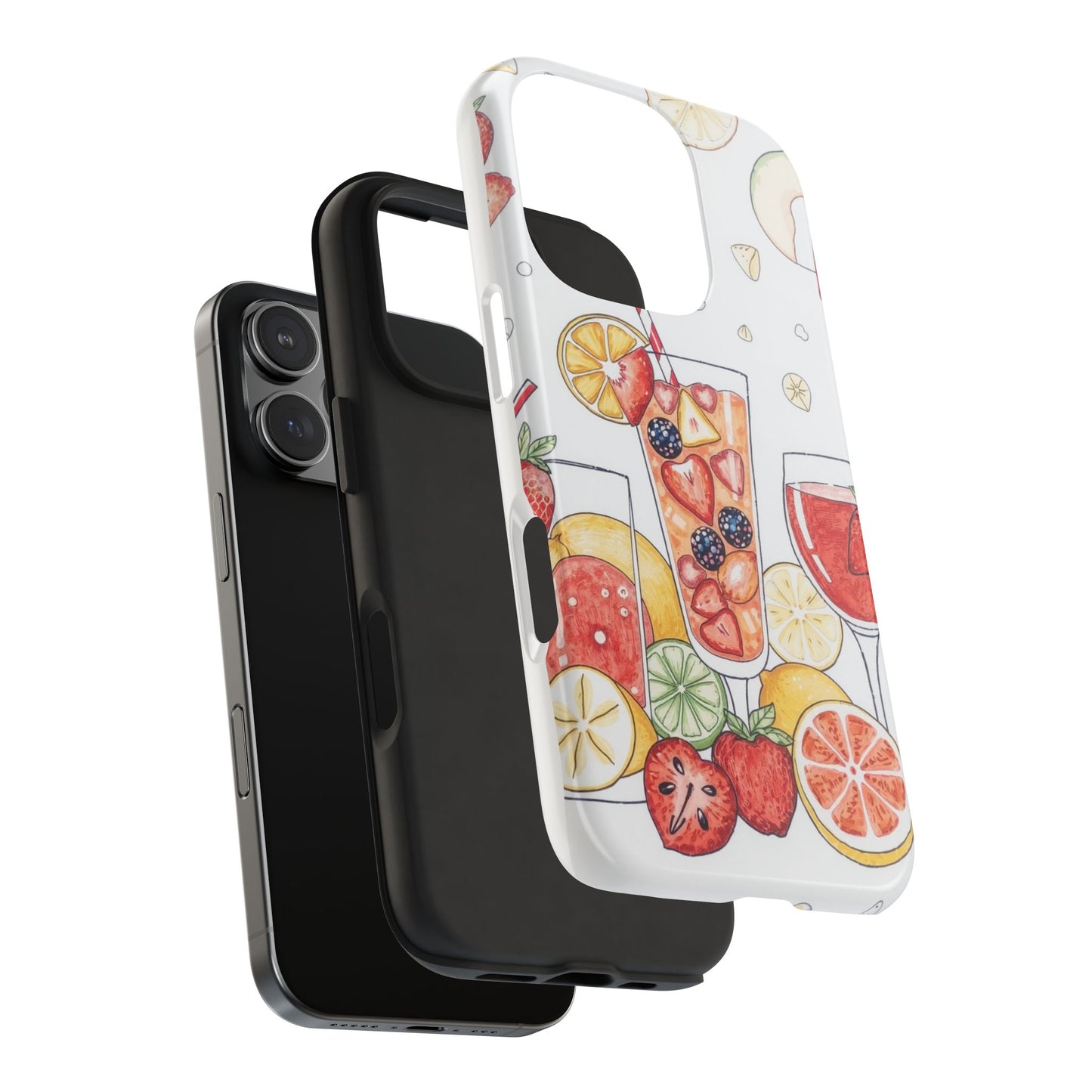 Colorful Fruit Cocktail Tough Phone Case - Perfect for Summer Vibes