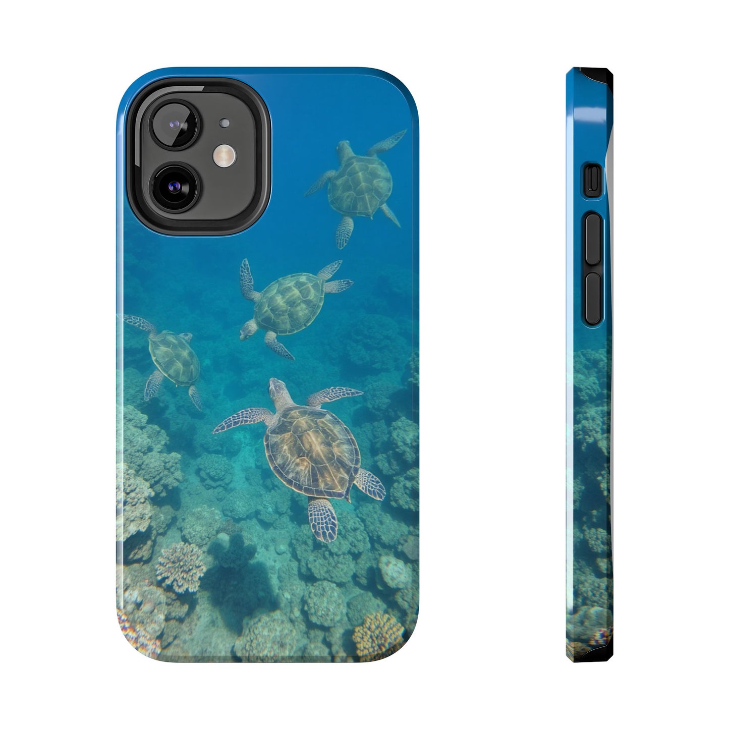 Ocean Turtle Tough Phone Cases - Durable Protection with Marine Art