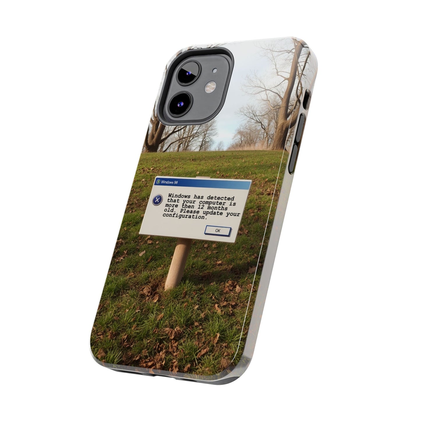 Durable Phone Case with Windows 98 Error Message Design - Perfect Gift for Tech Lovers