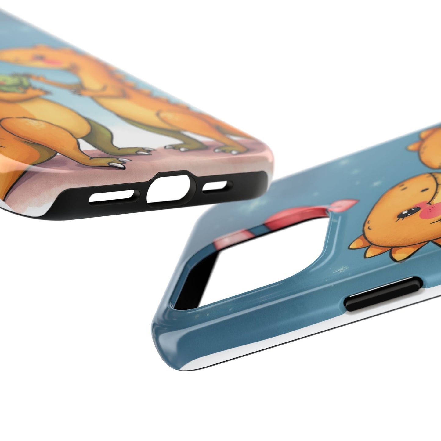 Dino Love Tough Phone Case - Cute & Durable Design for Kids & Parents