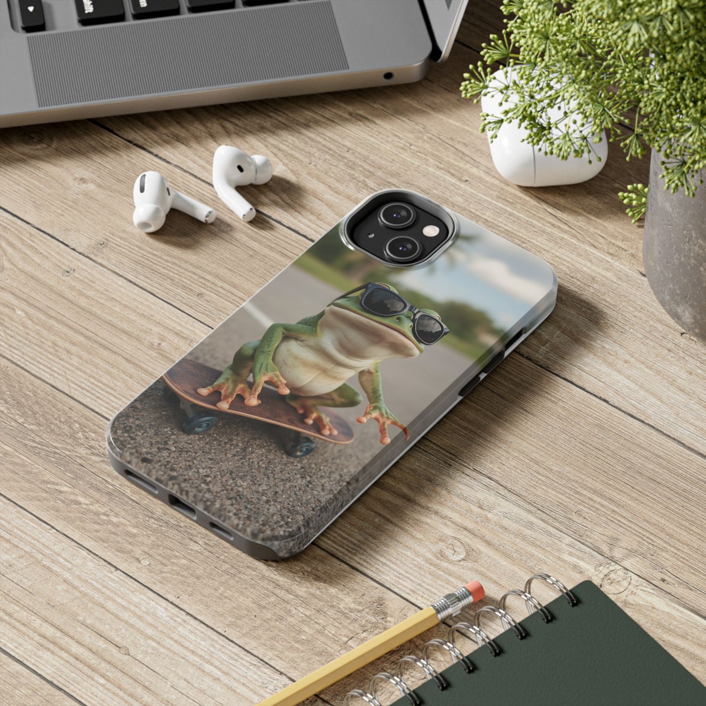 Cool Frog Skateboard Phone Case - Tough and Stylish Protection
