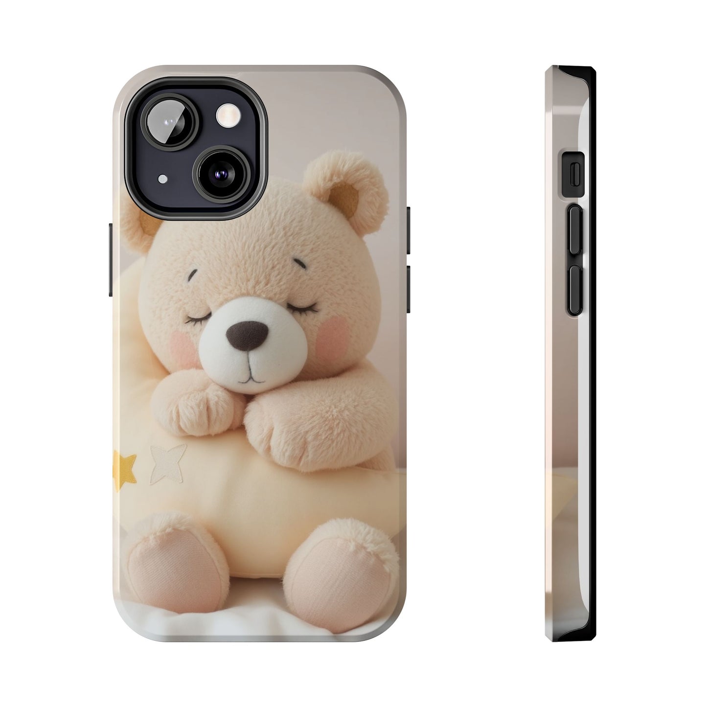 Cute Bear Tough Phone Case - Adorable Baby Animal Design for Kids & Adults