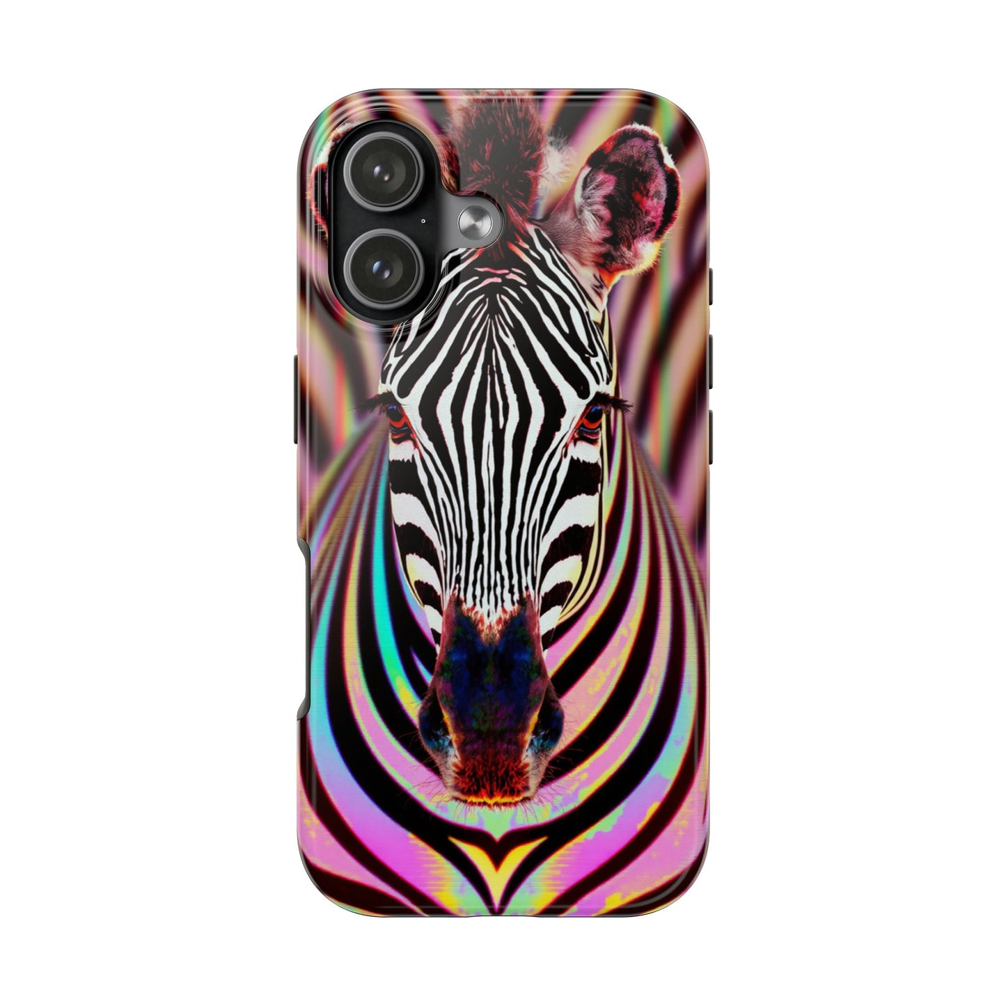 Vibrant Zebra Tough Phone Case - Unique Animal Design for Wild Spirit