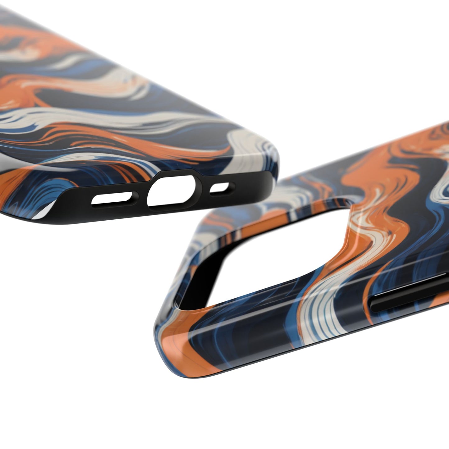 Wave Pattern Tough Phone Case - Stylish and Durable for Modern Lifestyle - for iPhone